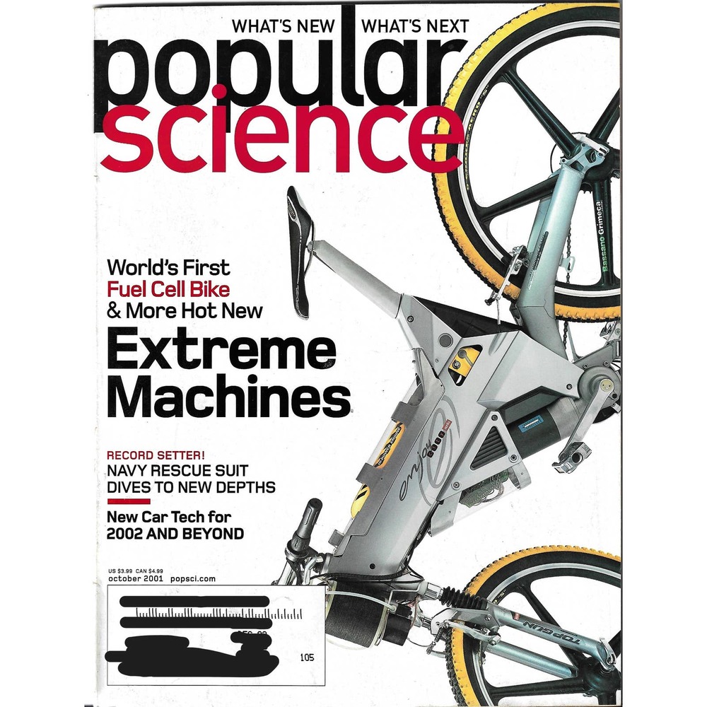 POPULAR SCIENCE Magazine October 2001 Volume 259 4